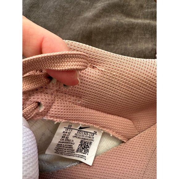 Nike Dunk Low Womens Sneakers Size 10 White & Pink Leather - Picture 4 of 8